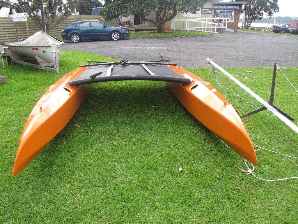 Boat weighs just 50 kg - Junior Training for the Americas Cup © Neil Deverell